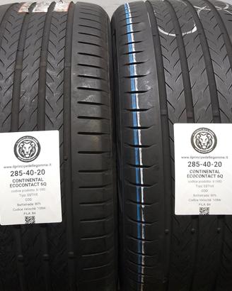 2 GOMME 285 40 20 CONTINENTAL A61590