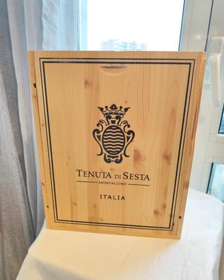 Cassa di Legno Tenuta Sesta Contenitore