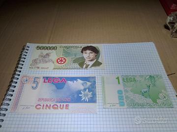 BANCONOTE-"LEGA NORD"-"U.BOSSI"-FDS-COME FOTO