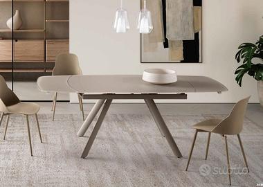 TAVOLO 90X140 ALL.210 IKONE LIAM VETRO 3 COLORI
