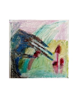 Quadro dipinto a mano - A caccia di funghi 