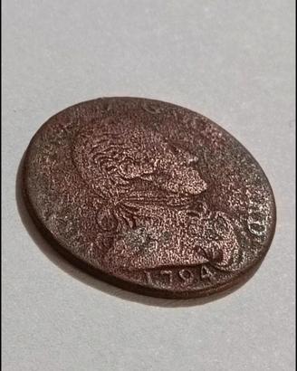 Rara moneta 5 soldi 1794 - Regno di Sardegna 