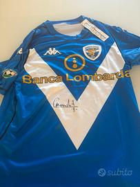 Maglia brescia calcio firma andrea caracciolo