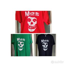 Lotto T-shirt Misfits Taglia M Rossa Verde e Blù 