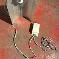 riflettore x lampada coltivazione+silenziatore+est