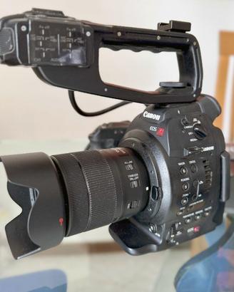 Canon c100 + Canon Efs 18-135usm + K&F Concept CM
