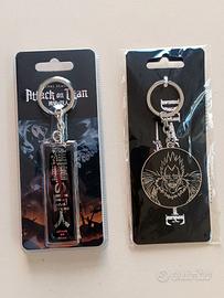 Lotto 02 Portachiavi Death Note e Attack on Titan