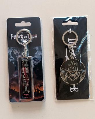 Lotto 02 Portachiavi Death Note e Attack on Titan