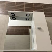 Specchiera bagno con pensile e faretti integrati