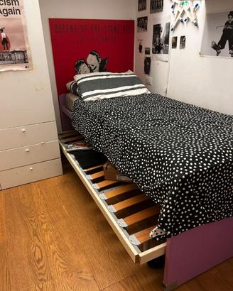Dono letto estraibile con rete a doghe – ottime