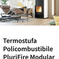 Termostufa policombustibile  Plurifire Fuego