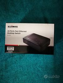 Switch "edimax" es-3316p 16 porte fast ethernet