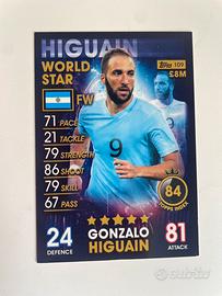 Carta Match Attax 101 Argentina Higuain