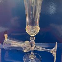 Eleganti bicchieri vintage in cristallo