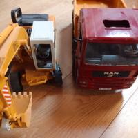 Camion + scavatore bruder