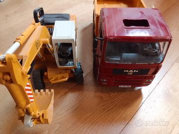 Camion + scavatore bruder