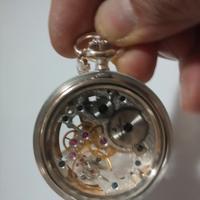 Orologio da tasca in argento Louis erald