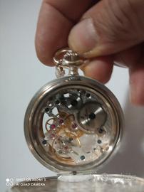 Orologio da tasca in argento Louis erald