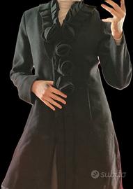 Cappotto con rose nere anni 2000