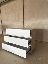 Cassetti nuovi bianchi 1200x450x310