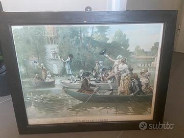 quadro con cornice antica