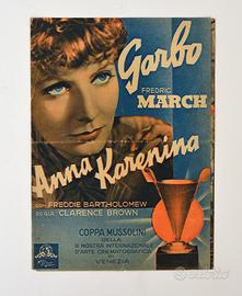 Brochure film ANNA KARENINA con Greta Garbo, 1935