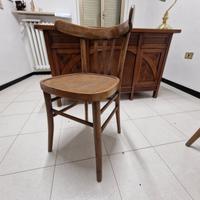 Sedia in legno massello vintage stile anni 80/90