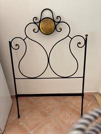 Testiera letto ferro battuto