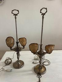 ANTICA COPPIA DI LUCERNE FIORENTINE AD OLIO