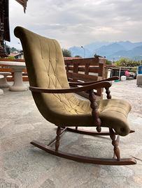 Sedia a dondolo vintage