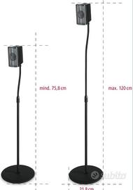 Stand HAMA per diffusori altezza regolabile 