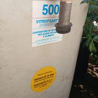 2 Serbatoi acqua VITROPLAST 500L