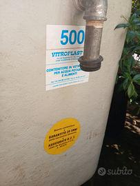 2 Serbatoi acqua VITROPLAST 500L