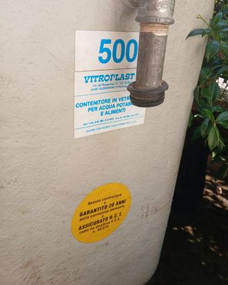 2 Serbatoi acqua VITROPLAST 500L