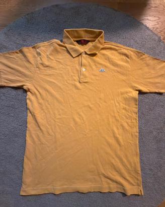 Kappa Polo Gialla Uomo XL|100% cotone vintage