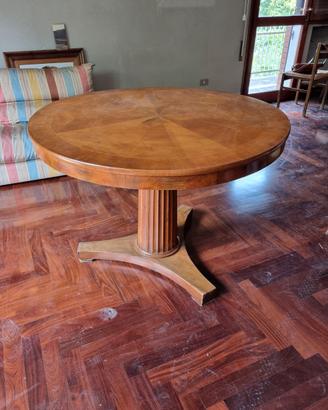 Tavolo rotondo stile Biedermeier, antiquariato