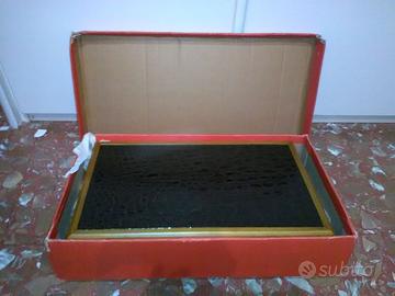 cofanetto fiches in madreperla + 2 mazzi di carte