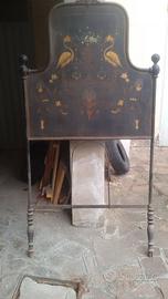 Letto antico in ferro battuto fine 800 primi 900