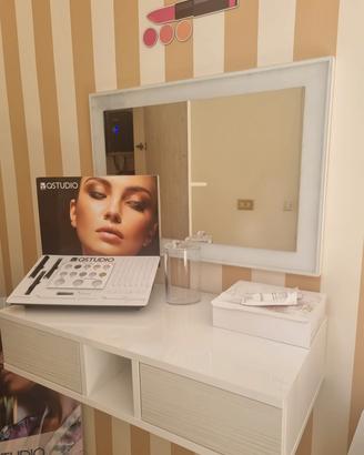 postazione trucco da parete 