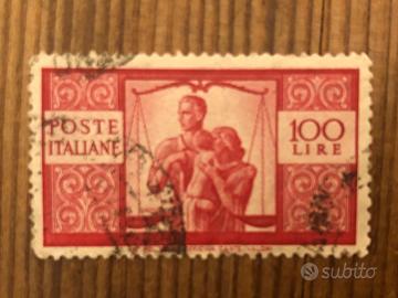 REPUBBLICA 1945-48 DEMOCRATICA 100 LIRE