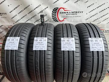 4 PNEUMATICI 195/65 R15 DUNLOP ESTIVE