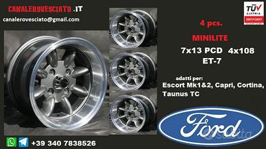 Cerchi minilite 7x 13 4x108 et-7 antracite ford