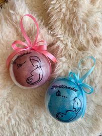 Pallina natalizia dolce attesa