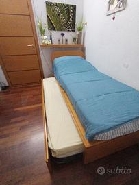 Letto singolo/doppio  artigianale  in legno