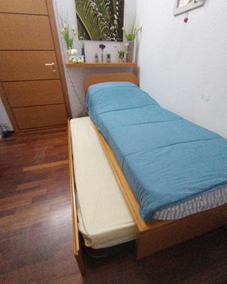 Letto singolo/doppio  artigianale  in legno