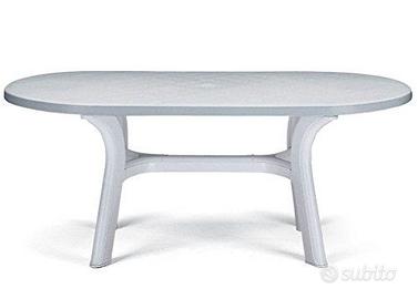 Tavolo resina 180x90 + 6 sedie resina GRAND SOLEIL