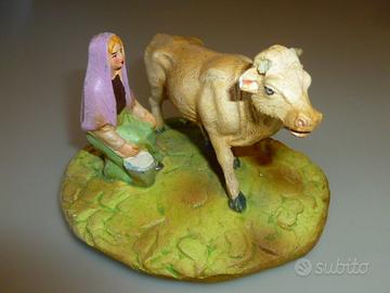 STATUINA DEL PRESEPE DIORAMA NARDI in pasta cm. 10
