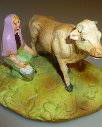 STATUINA DEL PRESEPE DIORAMA NARDI in pasta cm. 10