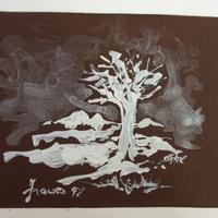 "Neve" dipinto su carta