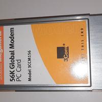 Pc Card 56K Global Modem 3CCM156  Scheda PC 3COM M